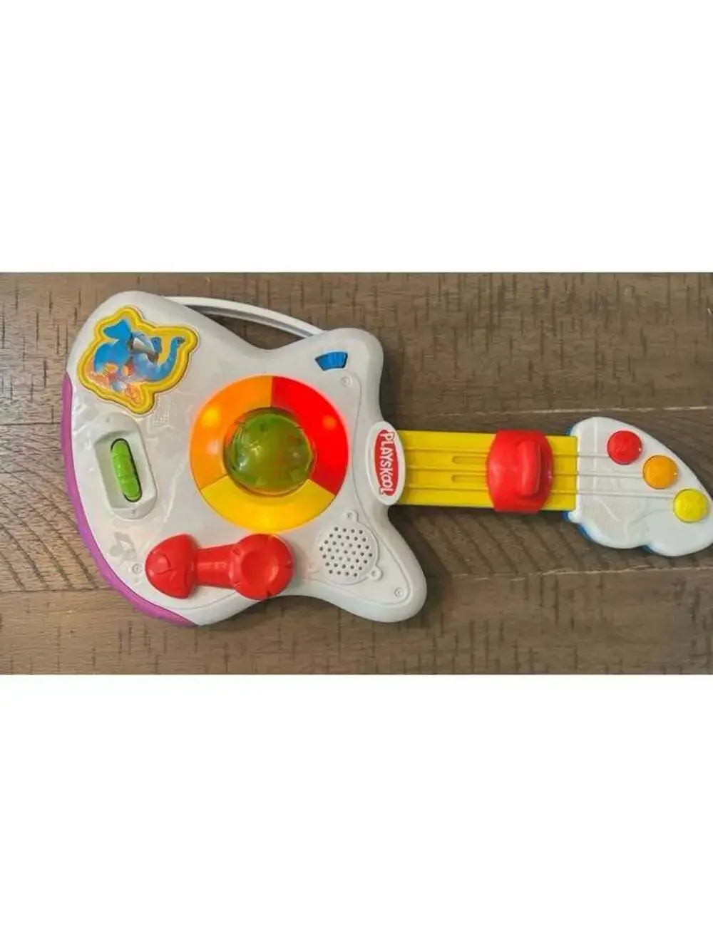 Vintage Playskool Musical Guitar Light Up Toddler Toy Tested Works